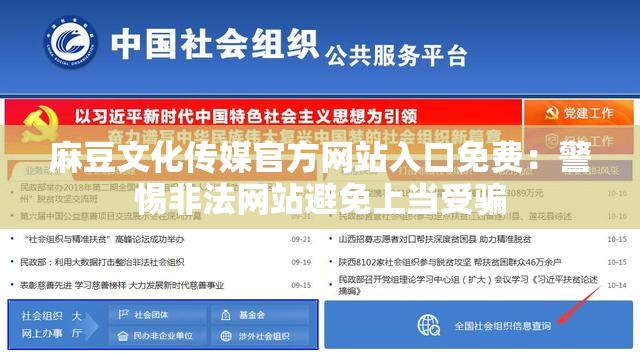 麻豆文化传媒官方网站入口免费：警惕非法网站避免上当受骗