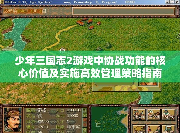 少年三国志2游戏中协战功能的核心价值及实施高效管理策略指南