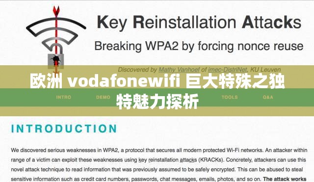 欧洲 vodafonewifi 巨大特殊之独特魅力探析