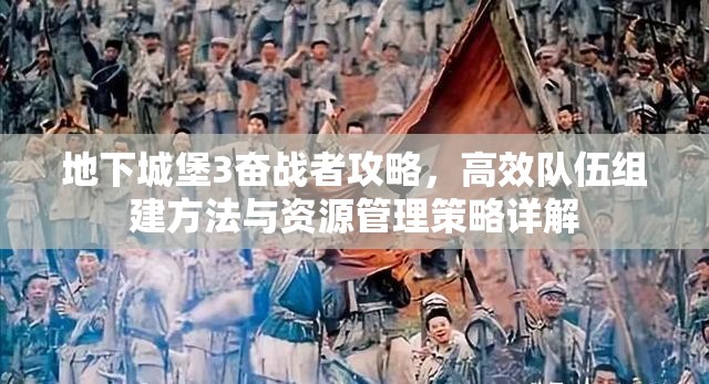 地下城堡3奋战者攻略，高效队伍组建方法与资源管理策略详解