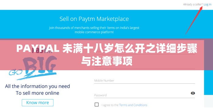 PAYPAL 未满十八岁怎么开之详细步骤与注意事项