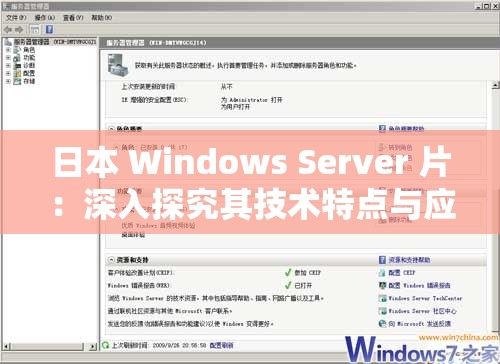 日本 Windows Server 片：深入探究其技术特点与应用场景