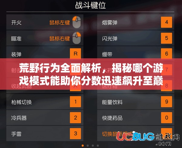 荒野行为全面解析，揭秘哪个游戏模式能助你分数迅速飙升至巅峰