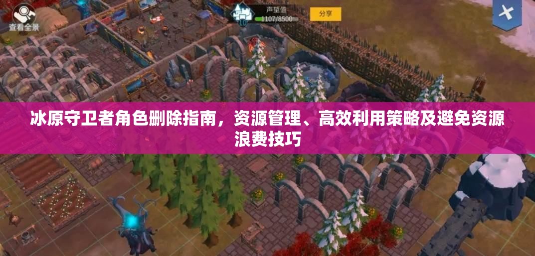 冰原守卫者角色删除指南，资源管理、高效利用策略及避免资源浪费技巧