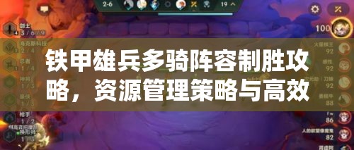 铁甲雄兵多骑阵容制胜攻略，资源管理策略与高效实战技巧详解