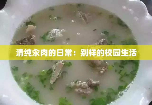 清纯汆肉的日常：别样的校园生活