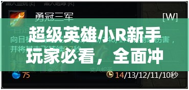 超级英雄小R新手玩家必看，全面冲级秘籍与高效升级策略大揭秘