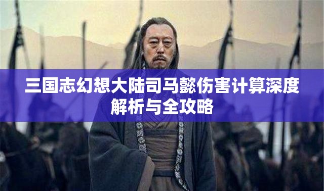 三国志幻想大陆司马懿伤害计算深度解析与全攻略