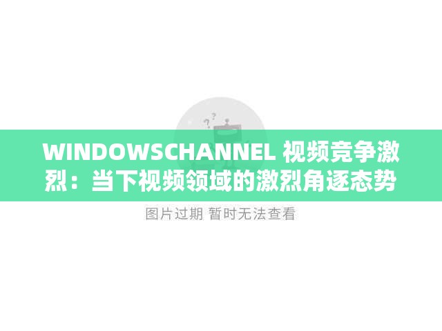 WINDOWSCHANNEL 视频竞争激烈：当下视频领域的激烈角逐态势