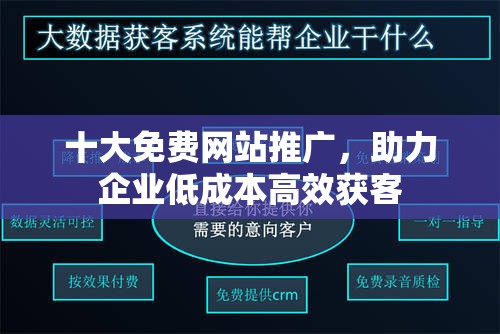 十大免费网站推广，助力企业低成本高效获客