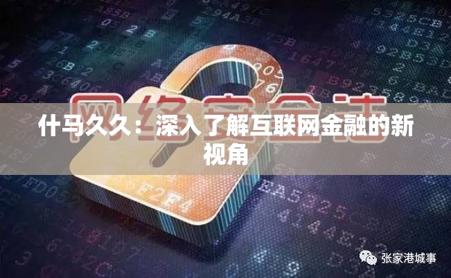 什马久久：深入了解互联网金融的新视角