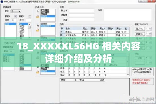 18_XXXXXL56HG 相关内容详细介绍及分析