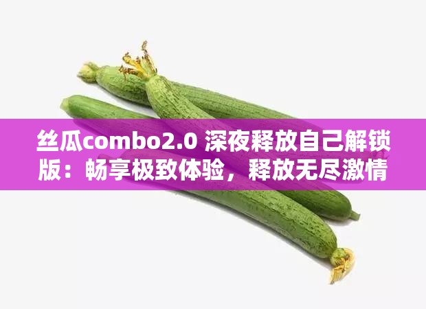 丝瓜combo2.0 深夜释放自己解锁版：畅享极致体验，释放无尽激情