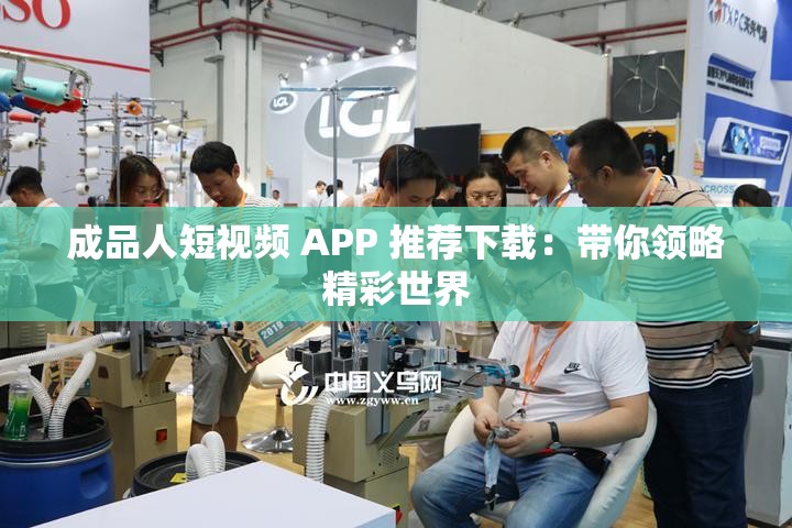 成品人短视频 APP 推荐下载：带你领略精彩世界