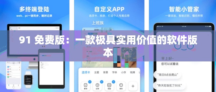 91 免费版：一款极具实用价值的软件版本
