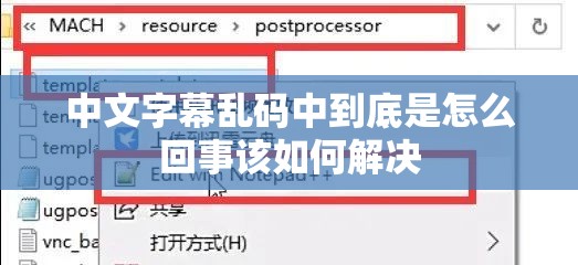 中文字幕乱码中到底是怎么回事该如何解决