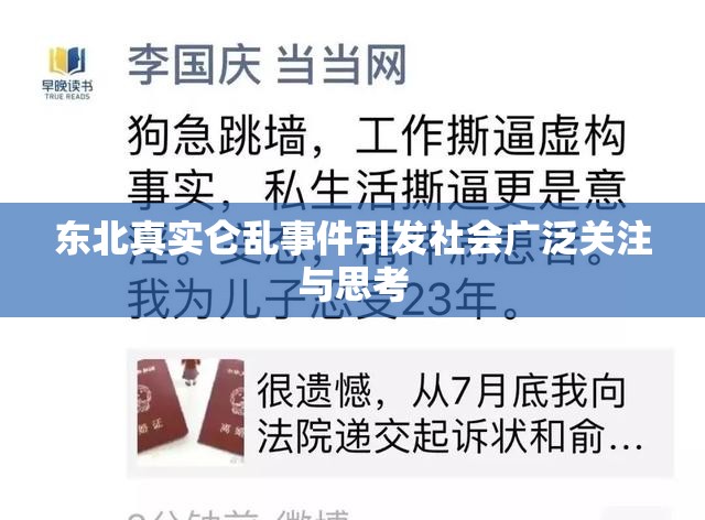 东北真实仑乱事件引发社会广泛关注与思考