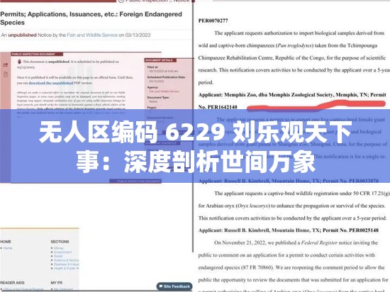 无人区编码 6229 刘乐观天下事：深度剖析世间万象