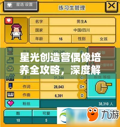 星光创造营偶像培养全攻略，深度解析偶像明星养成技巧与策略