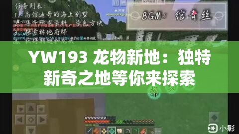 YW193 龙物新地：独特新奇之地等你来探索