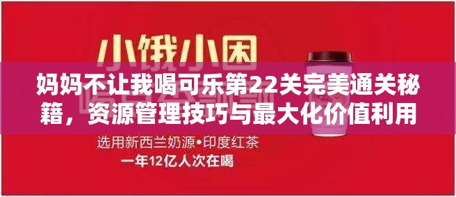 妈妈不让我喝可乐第22关完美通关秘籍，资源管理技巧与最大化价值利用策略