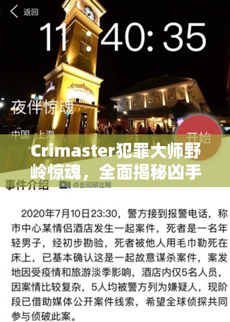 Crimaster犯罪大师野岭惊魂，全面揭秘凶手身份与案件深度剖析解读