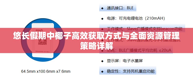 悠长假期中椰子高效获取方式与全面资源管理策略详解