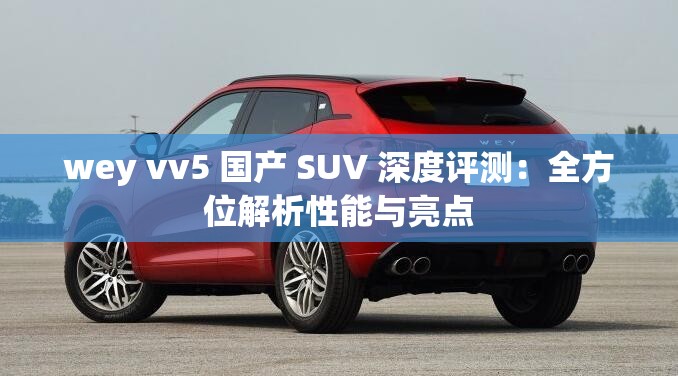 wey vv5 国产 SUV 深度评测：全方位解析性能与亮点