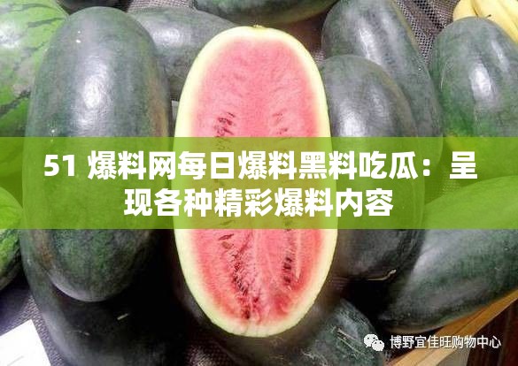 51 爆料网每日爆料黑料吃瓜：呈现各种精彩爆料内容