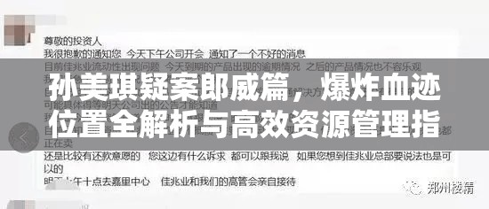 孙美琪疑案郎威篇，爆炸血迹位置全解析与高效资源管理指南