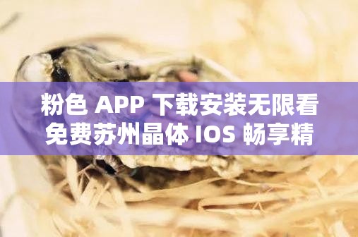 粉色 APP 下载安装无限看免费苏州晶体 IOS 畅享精彩资源