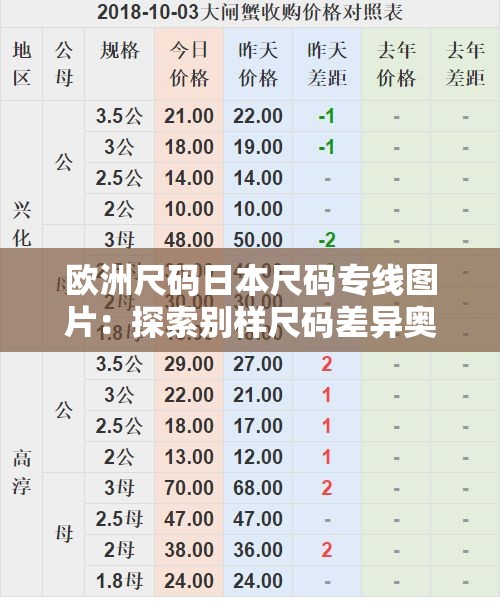 欧洲尺码日本尺码专线图片：探索别样尺码差异奥秘