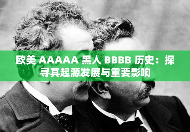 欧美 AAAAA 黑人 BBBB 历史：探寻其起源发展与重要影响