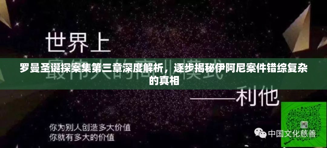 罗曼圣诞探案集第三章深度解析，逐步揭秘伊阿尼案件错综复杂的真相