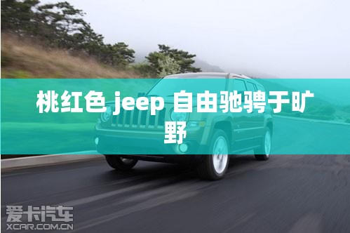 桃红色 jeep 自由驰骋于旷野