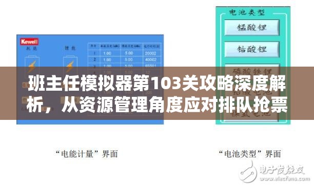 班主任模拟器第103关攻略深度解析，从资源管理角度应对排队抢票挑战