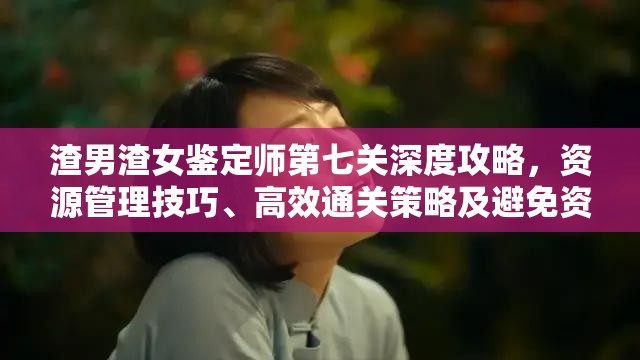 渣男渣女鉴定师第七关深度攻略，资源管理技巧、高效通关策略及避免资源浪费指南