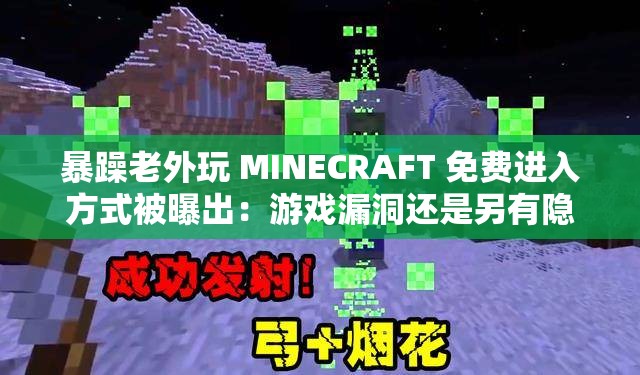 暴躁老外玩 MINECRAFT 免费进入方式被曝出：游戏漏洞还是另有隐情？