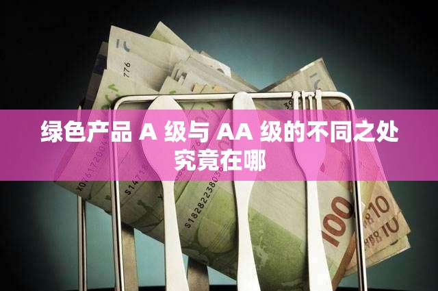 绿色产品 A 级与 AA 级的不同之处究竟在哪