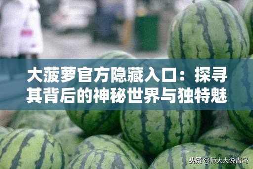 大菠萝官方隐藏入口：探寻其背后的神秘世界与独特魅力