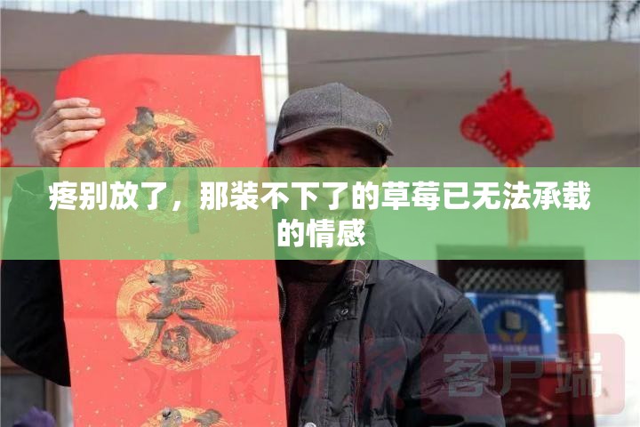 疼别放了，那装不下了的草莓已无法承载的情感