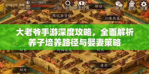 大老爷手游深度攻略，全面解析养子培养路径与娶妻策略