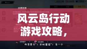 风云岛行动游戏攻略，掌握装备搭配与战备秘籍，助你翩翩起舞称霸战场