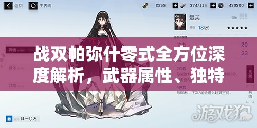 战双帕弥什零式全方位深度解析，武器属性、独特技能及共鸣技能全面揭秘