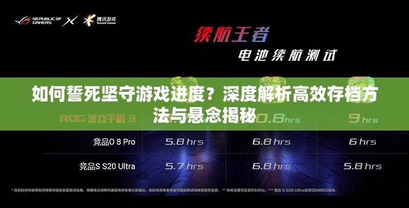 如何誓死坚守游戏进度？深度解析高效存档方法与悬念揭秘