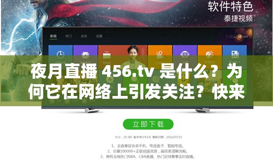 夜月直播 456.tv 是什么？为何它在网络上引发关注？快来一探究竟