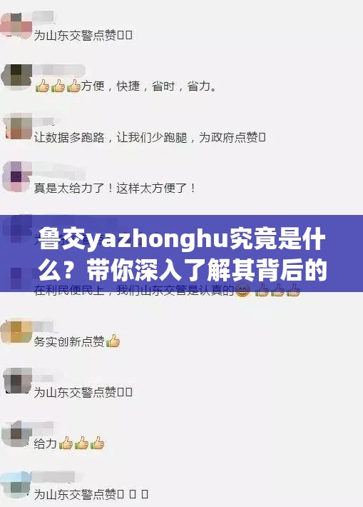 鲁交yazhonghu究竟是什么？带你深入了解其背后的含义与作用