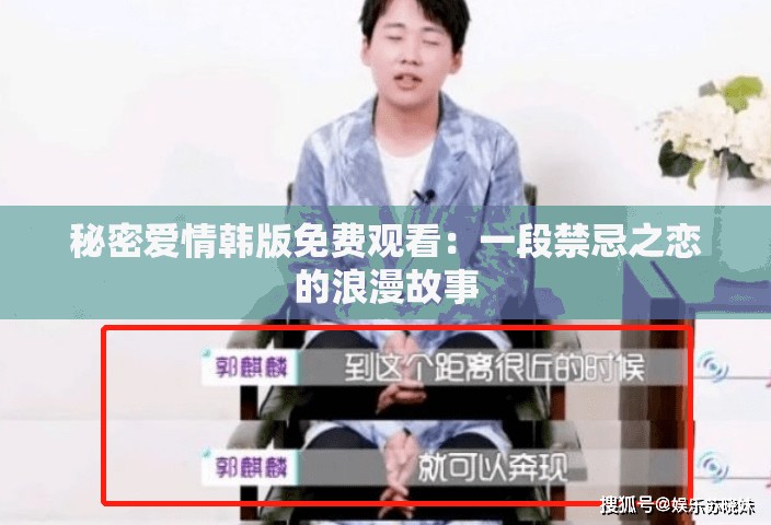 秘密爱情韩版免费观看：一段禁忌之恋的浪漫故事