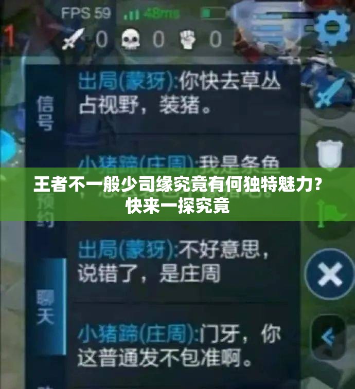 王者不一般少司缘究竟有何独特魅力？快来一探究竟