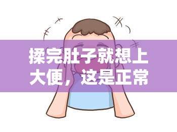 揉完肚子就想上大便，这是正常的生理现象吗？快来了解一下或者：揉完肚子就要上大便，这种情况正常吗？听听专家怎么说又或者：揉完肚子马上有便意，究竟正常与否？内行人告诉你答案